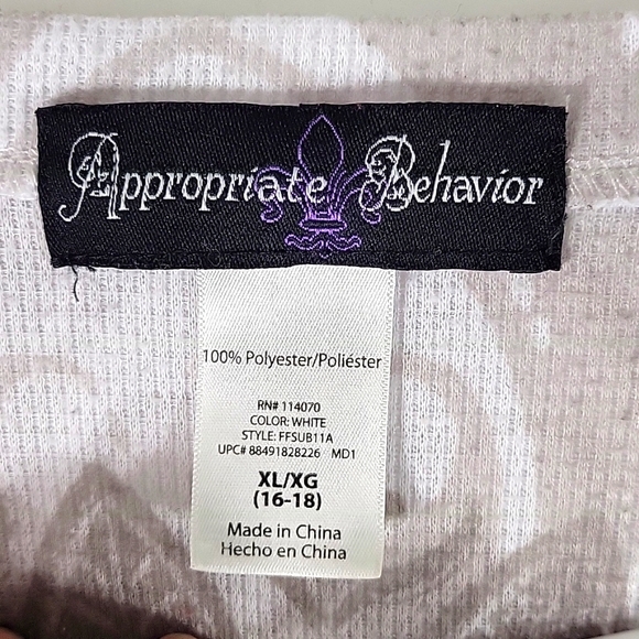 Vintage Appropriate Behavior Butterfly V-Neck Long Sleeve Pullover Top Size XL - Picture 2 of 7